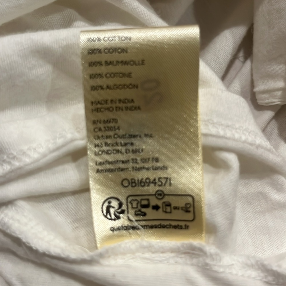 Anthropologie NWT Women’s unique White top - Picture 9 of 14